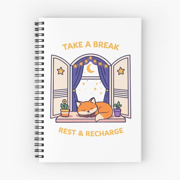 Item preview, Take A Break Rest And Recharge Fox Poster designed and sold by Matinez Pink.