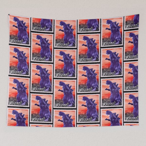 Item preview, Japanese Monster Postage Stamp Art designed and sold by BinhNVkjIuQ5Lke.