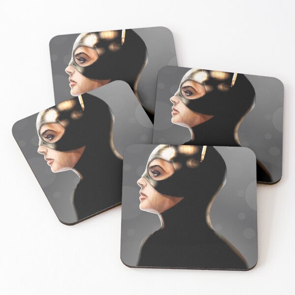 Item preview, Sleek Feline Antihero Masked Portrait designed and sold by Dyer Darkworks.
