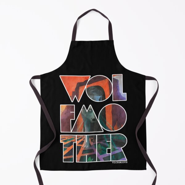 Item preview, Wolf Face Abstract Typography Pattern Artwork designed and sold by Up Life Designs.