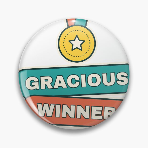 Item preview, Gracious Winner Mostly - Funny Competitive Gamer designed and sold by Playful Paper Club.