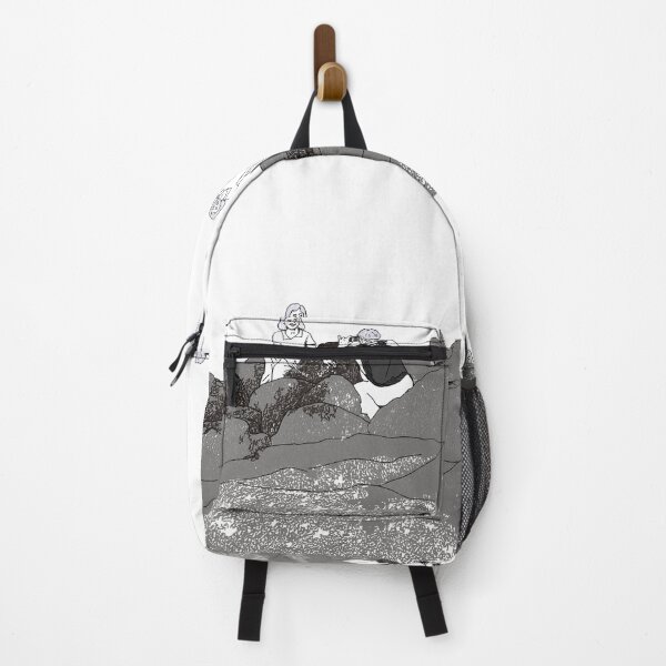 Item preview, Minimalist Illustration Of Photographer Taking Photo On Rocks designed and sold by Guthries.