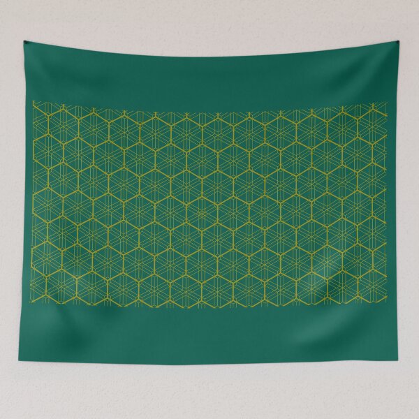 Item preview, Hexagonal Kumiko Pattern 1 gold designed and sold by KalligrafiaStudioAki.
