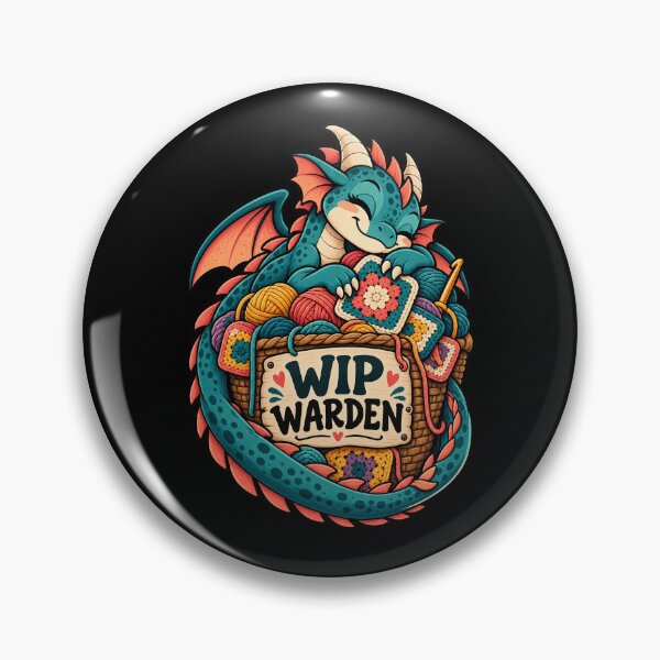 Artikelvorschau, WIP Warden Cute Yarn Dragon Crochet Humor entworfen und verkauft von MOTIFOLK.