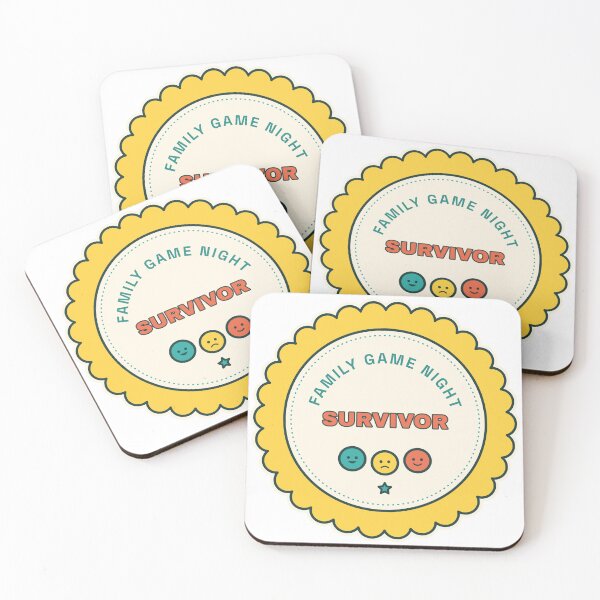 Item preview, Family Game Night Survivor - Retro Badge designed and sold by Playful Paper Club.