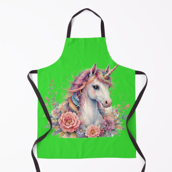 Item preview, Magical Watercolor Unicorn Surrounded by Flowers designed and sold by Pawzenix.