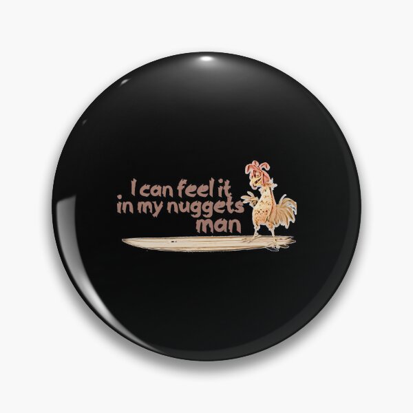 Item preview, I Can Feel It In My Nuggets Man Surfing Chicken Design designed and sold by zeigler-cassiz.