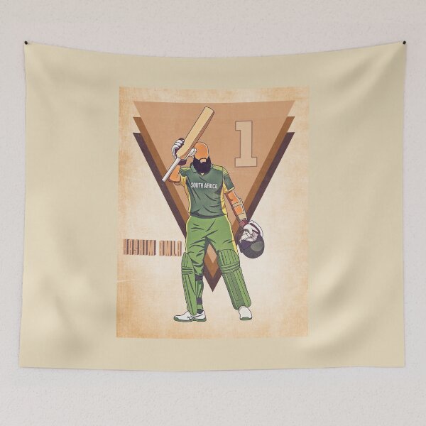 Item preview, Hashim Amla - Batsman - Retro T20 - Cricket Player designed and sold by GlimTig.