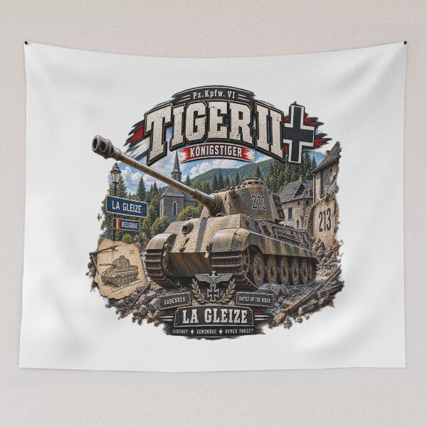 Item preview, Tiger II 213 La Gleize – King Tiger Battle of the Bulge designed and sold by Wandervogel123.