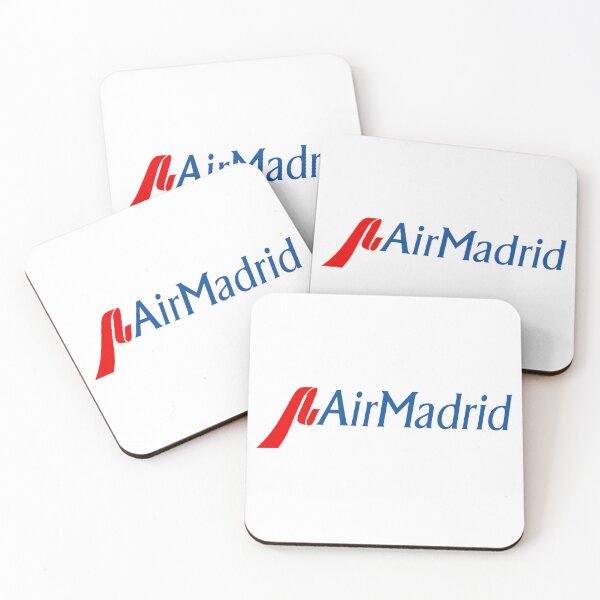 Item preview, Air Madrid Airline Logo with Red Wing Symbol and Blue Text designed and sold by John  D Gonzalez.