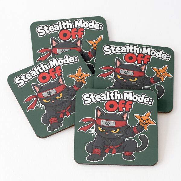 Item preview, Ninja Cat Stealth Mode Funny Halloween designed and sold by Glitchart66.