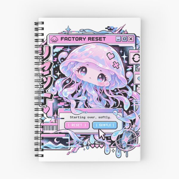 Item preview, Factory Reset - Soft Jellyfish Glitch Manga designed and sold by Visual Dept..