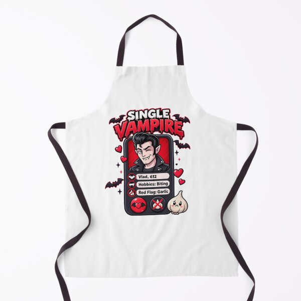 Item preview, Single Vampire Dating Profile Funny Halloween Red Flag designed and sold by hemokhtar.