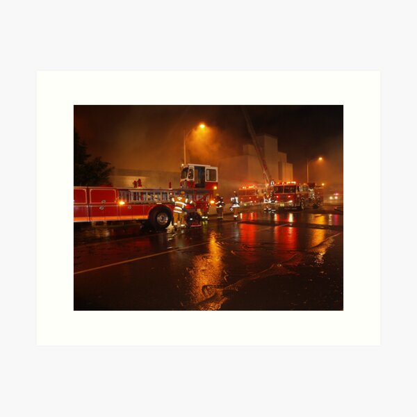 Burbank Fire Dec 26, 2006 Art Print