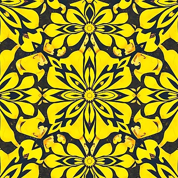 Artwork thumbnail, Yellow Flower Abstract by GraphicsClub