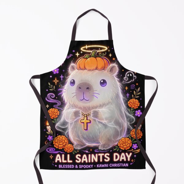 Item preview, All Saints Day Cute Capybara Halloween designed and sold by zwnexura.