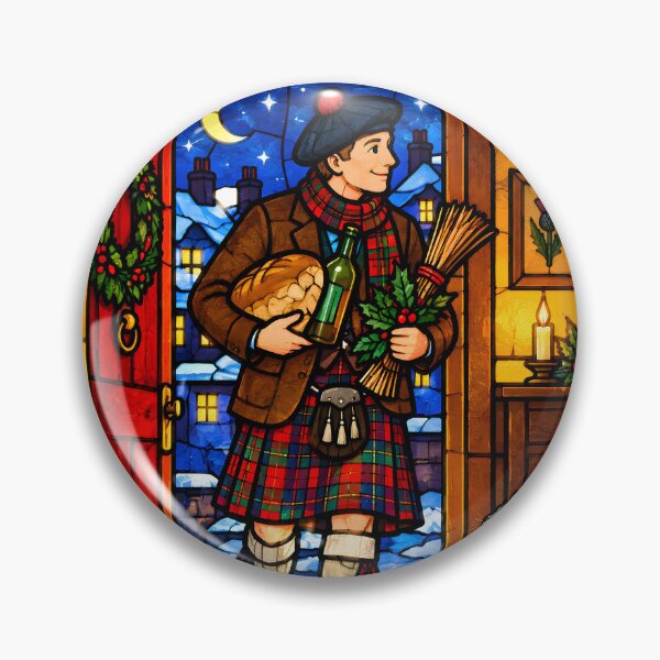 Item preview, Scottish First Footing Stained Glass designed and sold by Sybille-Yates.