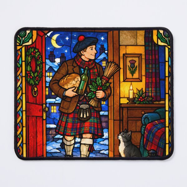 Item preview, Scottish First Footing Stained Glass designed and sold by Sybille-Yates.