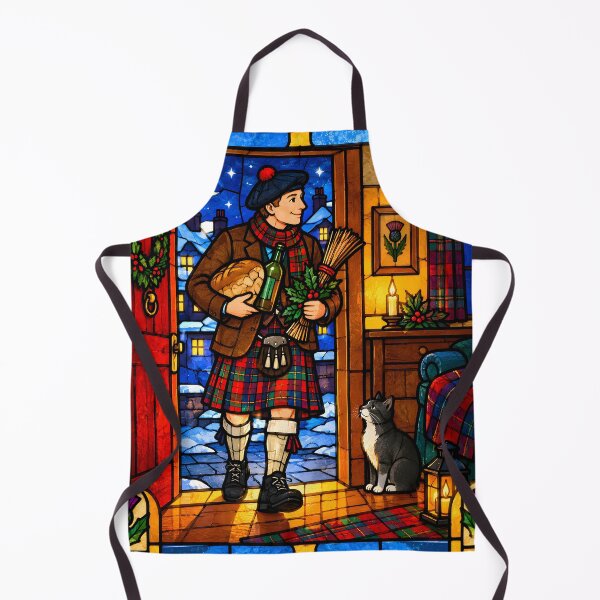 Item preview, Scottish First Footing Stained Glass designed and sold by Sybille-Yates.