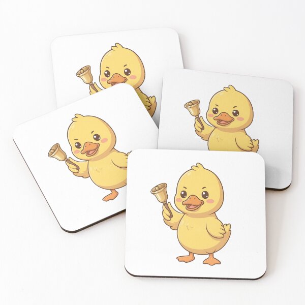 Item preview, Cute Duck Ringing Brass Bell designed and sold by Ella_Sketch.