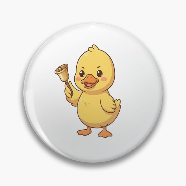 Item preview, Cute Duck Ringing Brass Bell designed and sold by Ella_Sketch.