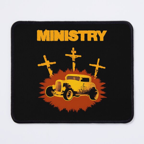 Item preview, ellow Hot Rod Car And Three Crosses designed and sold by Wearabeau.