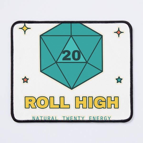 Item preview, Roll High - Retro D20 Dice designed and sold by Playful Paper Club.