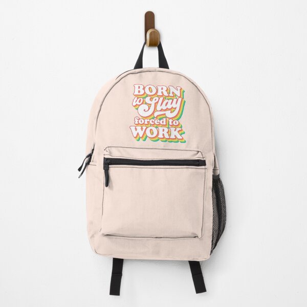 Item preview, Born to slay forced to work | funky rainbow recolor designed and sold by MamSelle.
