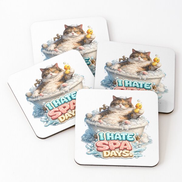 Item preview, Funny I Hate Spa Days Cat designed and sold by UvooArt.