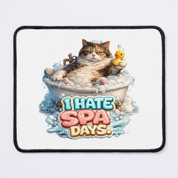Item preview, Funny I Hate Spa Days Cat designed and sold by UvooArt.