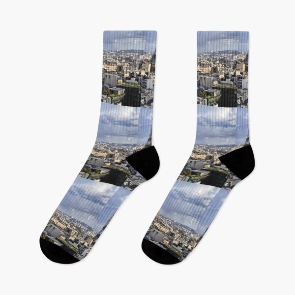 Item preview, Panoramic Cityscape Of Paris Featuring Eiffel Tower Under Cloudy Sky    designed and sold by Zakaryb.
