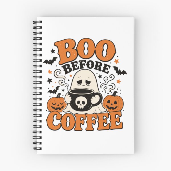Item preview, Boo Before Coffee - Funny Tired Ghost Halloween designed and sold by Palette & Hue.