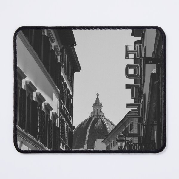 Item preview, Black And White View Of Narrow Alley Heading To Florence Cathedral    designed and sold by Zakaryb.