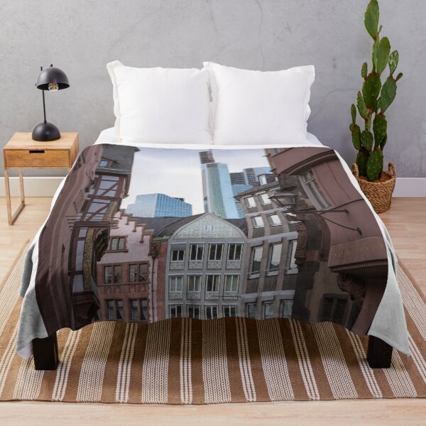 Item preview, Contrast Of Historic Timber Houses And Modern Skyscraper In City designed and sold by Zakaryb.