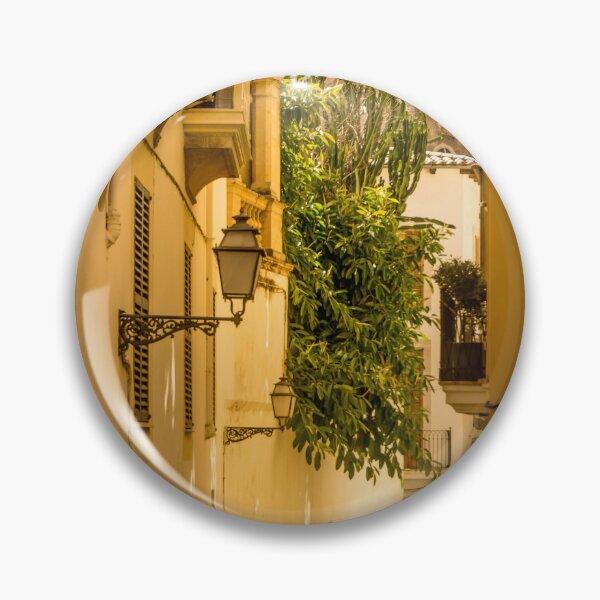 Item preview, Classic Small White Car Parked In Sunlit European Alleyway    designed and sold by Zakaryb.