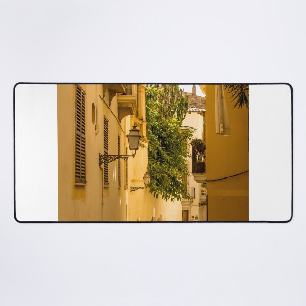 Item preview, Classic Small White Car Parked In Sunlit European Alleyway designed and sold by Zakaryb.