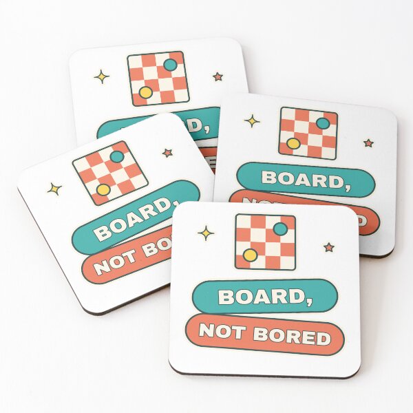 Item preview, Board Not Bored - Board Game Pun designed and sold by Playful Paper Club.