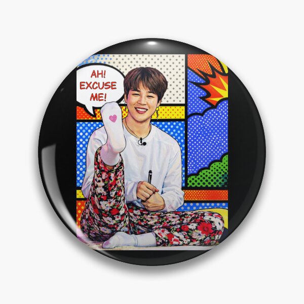 Item preview, BTS Jimin - Ah! Excuse me! Meme - colourful pop art  designed and sold by moteesshop.
