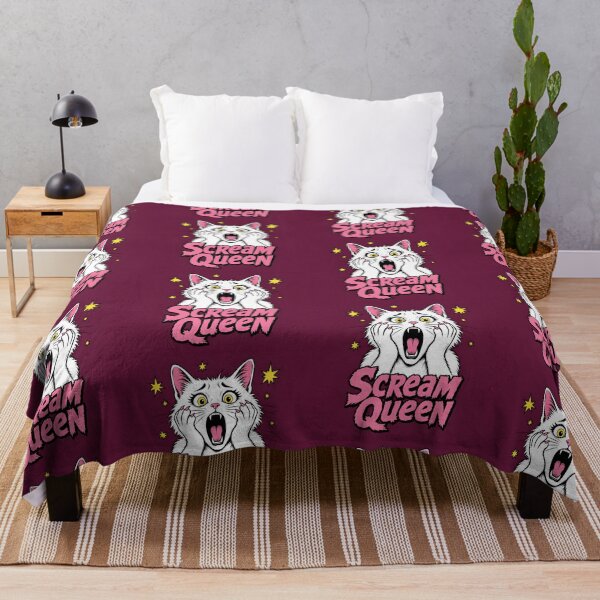 Item preview, Scream Queen Dramatic Cat Funny Halloween Design designed and sold by Glitchart66.