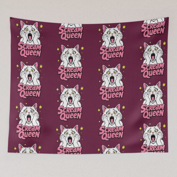 Item preview, Scream Queen Dramatic Cat Funny Halloween Design designed and sold by Glitchart66.