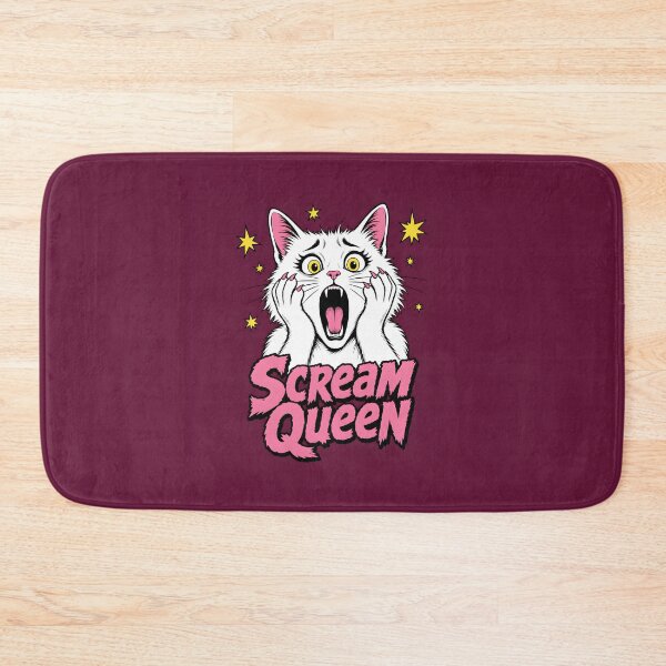 Item preview, Scream Queen Dramatic Cat Funny Halloween Design designed and sold by Glitchart66.