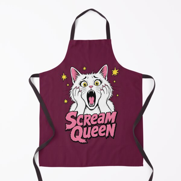 Item preview, Scream Queen Dramatic Cat Funny Halloween Design designed and sold by Glitchart66.