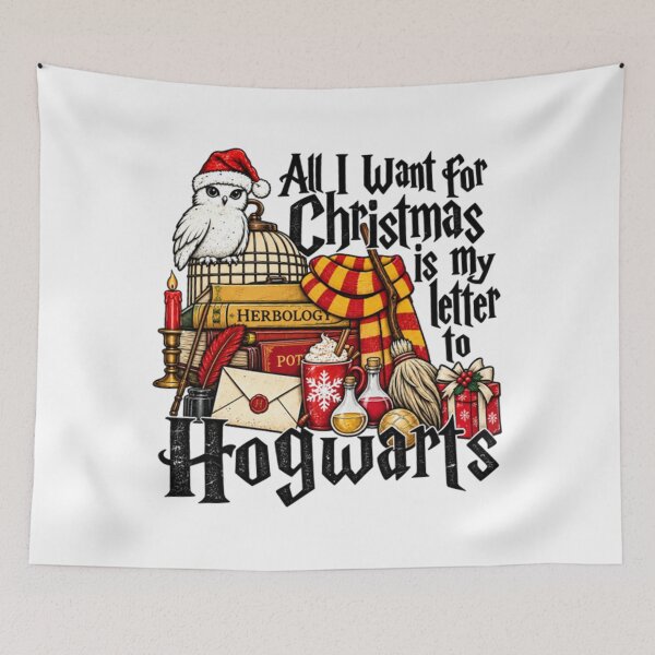 Item preview, All I Want for Christmas Is My Hogwarts Letter, Harry Christmas designed and sold by scottud.