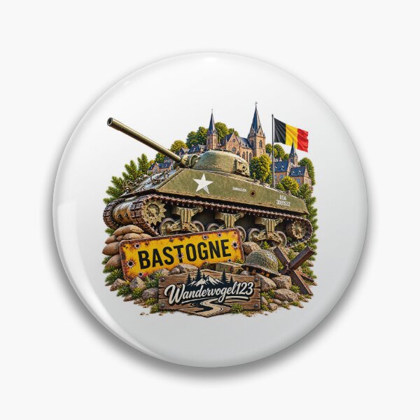 Item preview, Bastogne, Belgium – Sherman Panzer, Battle of the Bulge designed and sold by Wandervogel123.