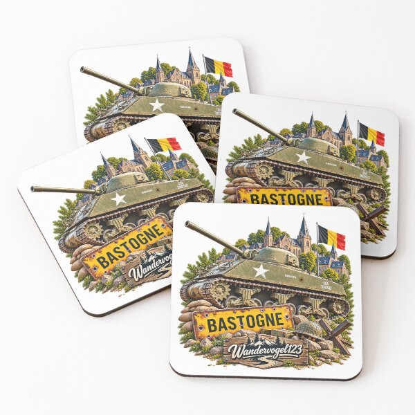 Item preview, Bastogne, Belgium – Sherman Panzer, Battle of the Bulge designed and sold by Wandervogel123.