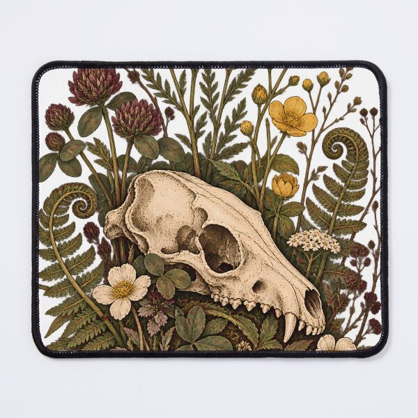 Item preview, Wildflower Fox Skull designed and sold by artditisme.