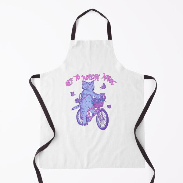 Item preview, Cute Pastel Witch Cat Riding Bicycle Slogan designed and sold by TitoRau6.