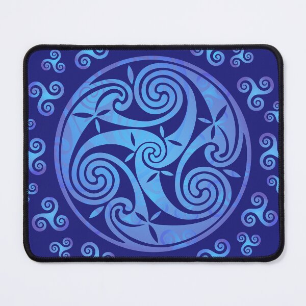 Item preview, Blue Celtic triskels designed and sold by Art of Sun.