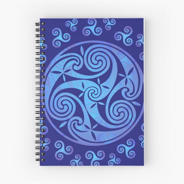 Item preview, Blue Celtic triskels designed and sold by Art of Sun.