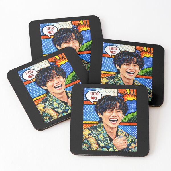 Item preview, BTS Taehyung - colourful pop art - thV Tata mic  designed and sold by moteesshop.